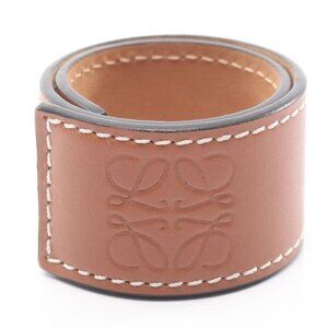 Loewe Bracelet Anagram Slap Small Brown Leather